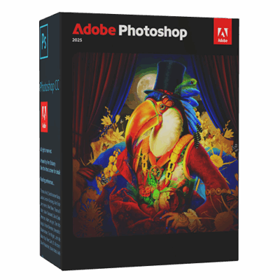 Adobe Photoshop 2025 product box